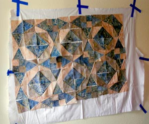 Block being assembled during class